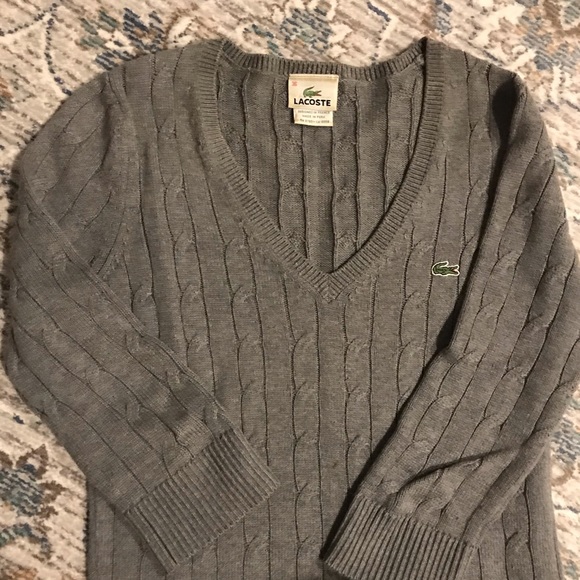 Lacoste cableknit sweater size 36 (S) - Picture 2 of 4